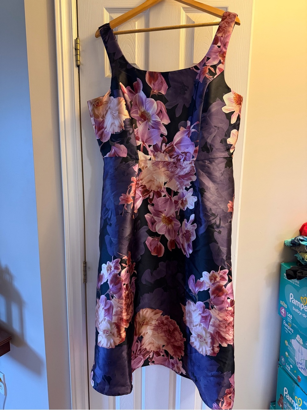 A-Line Floral Dress - Size 16 Petite (New)